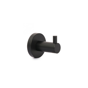 Black hotel bathrooms accessories shower single stainless steel RVS matt wall mount robe hooks  wall mounted cloth hook