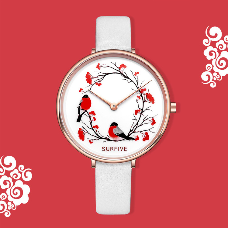 BOMAXE Watch Woman Wrist Chinoiserie Best Excellent Quality Watch 38mm Special Design Unisex Stainless Steel Watch