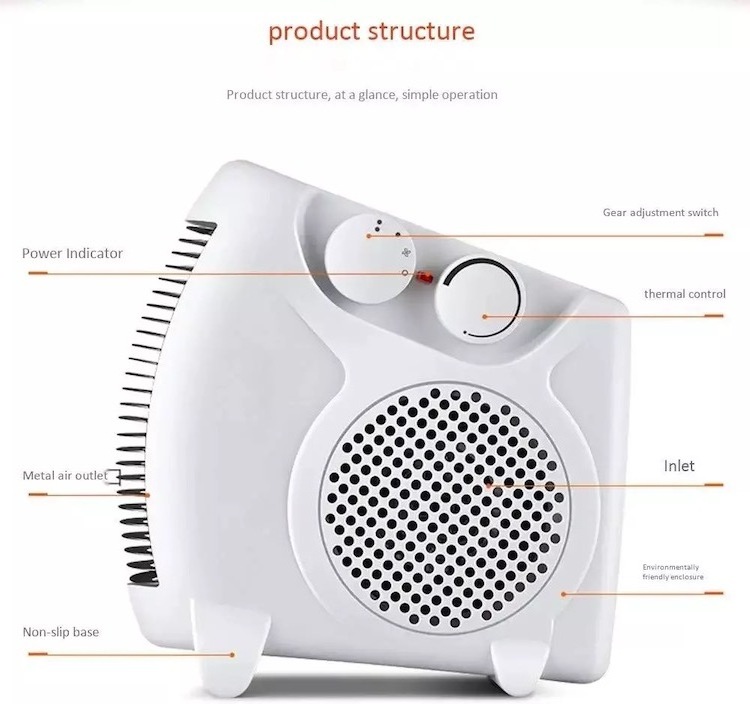 New Arrival Room Lovely Bear Portable Desktop Air Heater Mini Electric Fan Heater for Office Mini heating