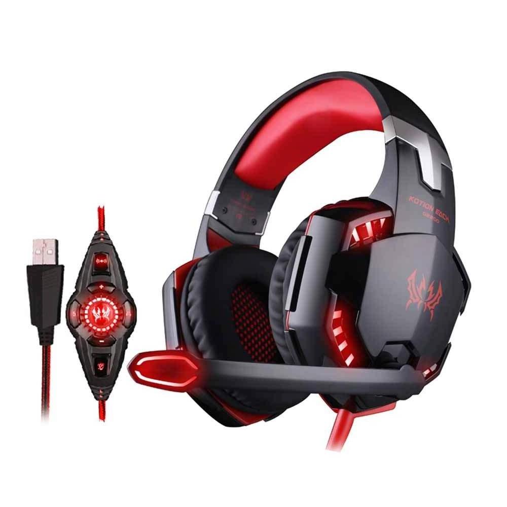 OEM factory direct KOTION EACH G2200 Gaming Headphones USB 7.1 Surround Sound Vibration Computer Headset for phone for laptop