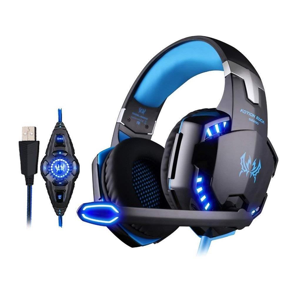 OEM factory direct KOTION EACH G2200 Gaming Headphones USB 7.1 Surround Sound Vibration Computer Headset for phone for laptop