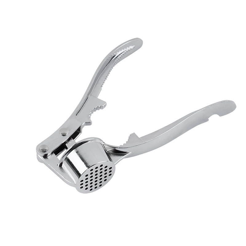 Kitchen Accessories 4 In 1 Smart Gadget Nutcracker Fresh Garlic Crusher Zinc Alloy Garlic Press