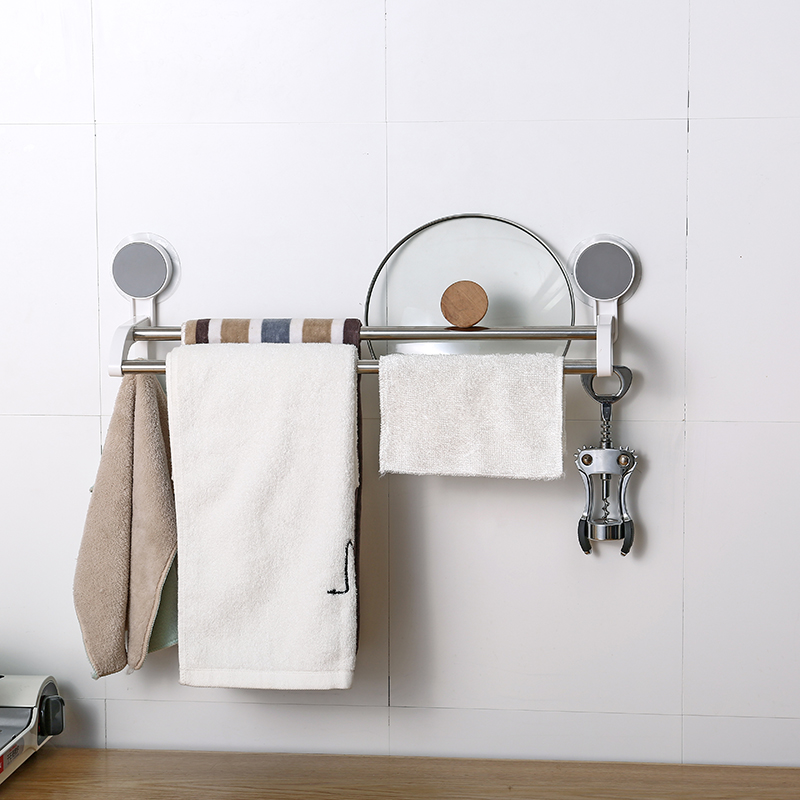 Modern Folding Towel Shelf Home Bath Accessory Set Bathroom Wall Mounted Towel Rack