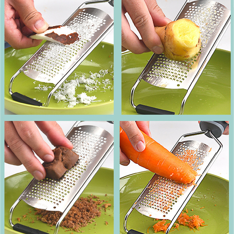 Lemon Zester & Cheese Grater Kitchen Gadget Multifunctional Food Grater Potato Lemon Peeler Slicer