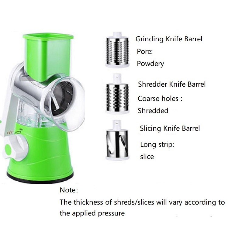 Kitchen Drum Chopper Multi Blade Slicer Handheld Cheese Grater Hand Manual Vegetable multifunctional chopper