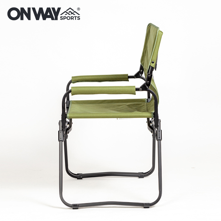 New Design Luxury Lightweight Aluminum Alloy Outdoor Folding Camping Director Chair