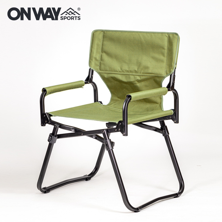 New Design Luxury Lightweight Aluminum Alloy Outdoor Folding Camping Director Chair