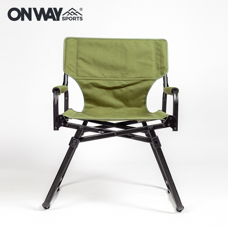 New Design Luxury Lightweight Aluminum Alloy Outdoor Folding Camping Director Chair