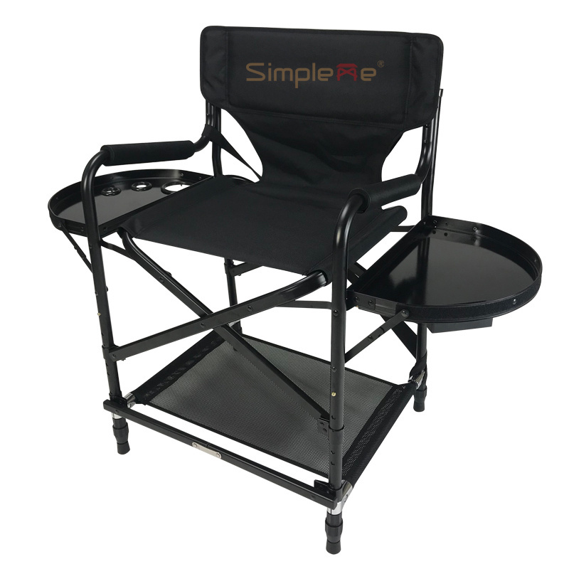 Onwaysport  Lightweight Aluminum Portable Folding Tall Director Adjustable camping Chair With Headrest