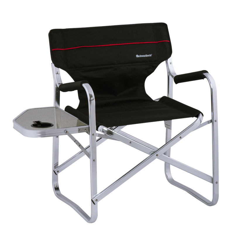 OnwaySports Aluminium Director Chair Folding Chair With Side Table For Outdoor