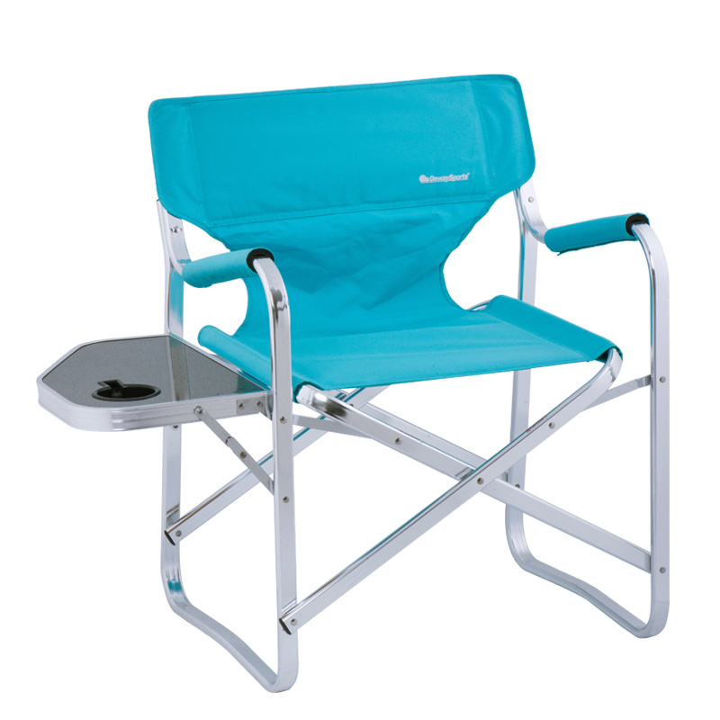 OnwaySports Aluminium Director Chair Folding Chair With Side Table For Outdoor