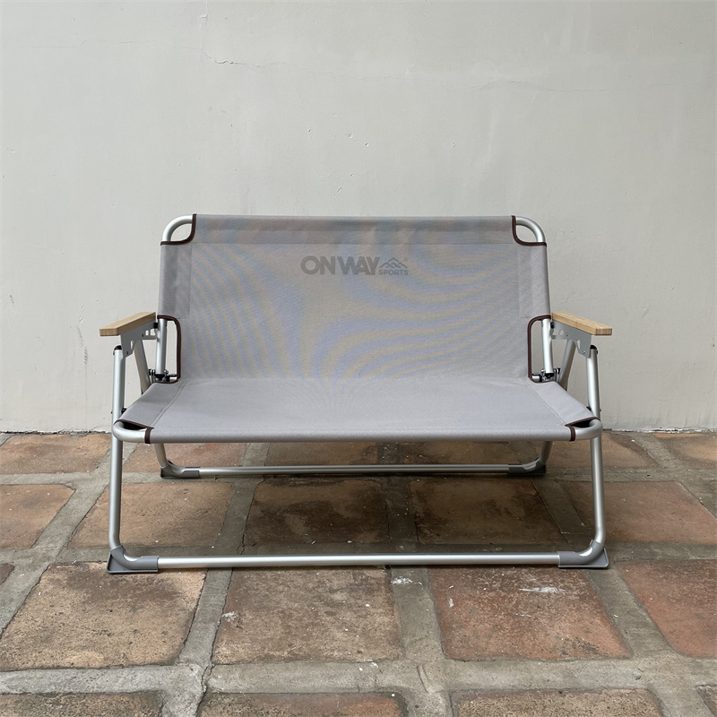 Camping And Travelling Portable Double Seats Couple Style Folding Beach Garden Chair For Sale