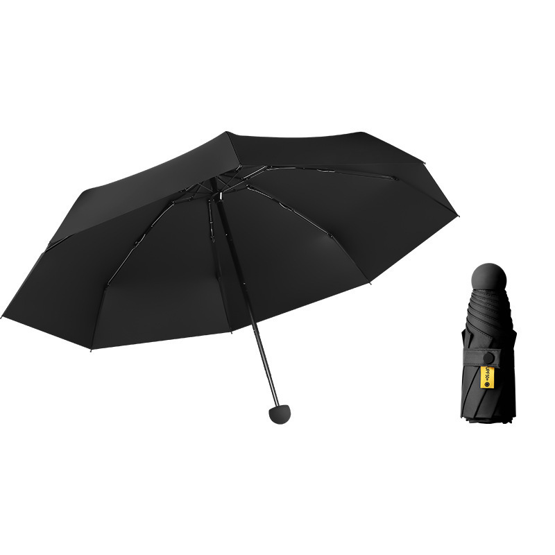 Factory High Quality Wholesale Summer Promotional Cheapest Small Portable Folding Umbrellas for The Sun