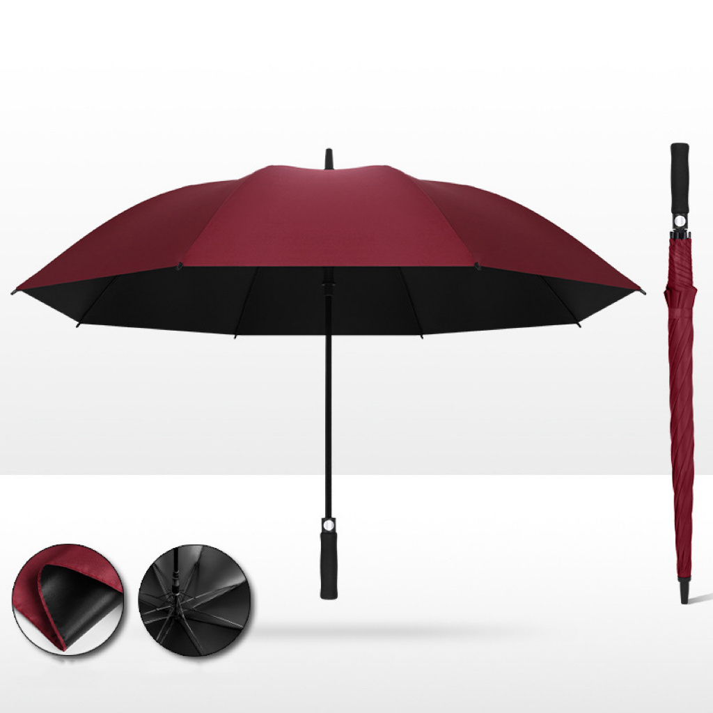 Straight Umbrella Automatic Golf Umbrella Business Style Waterproof Large Umbrella