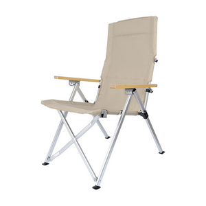 Wholesale backrest adjustable tilting chair portable lunch chair beach camping fishing chaise longue outdoor folding chair