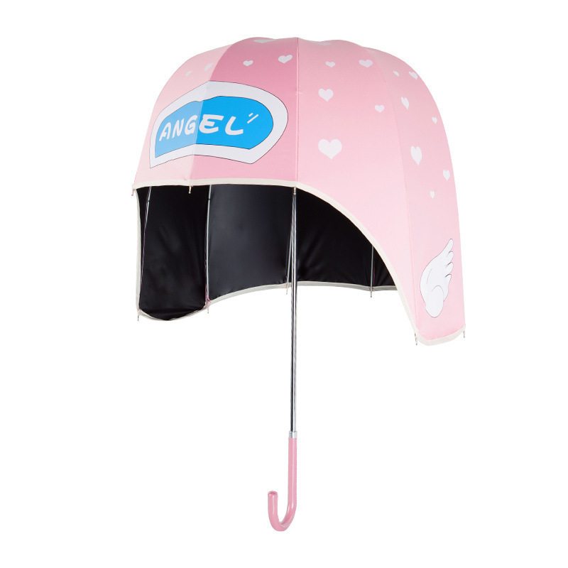 Outdoor Kid Cute Umbrella Custom Print Foldable Head Umbrella Creative Kids Umbrella