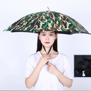 Hat umbrella foldable headwear portable compact head umbrella hat