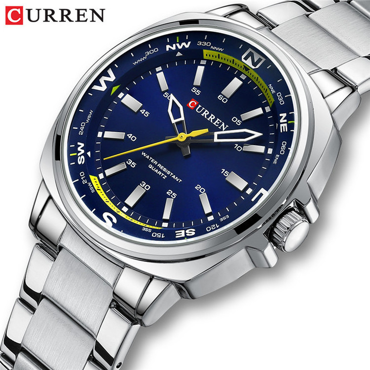 CURREN Classic Men Watch Steel strap Watches men wrist luxury Fashion Waterproof Sport Watches for Men Minimalist Wristwatches