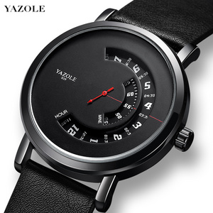 YAZOLE Hollow Design Men Watches Luxury Waterproof Quartz Watchfor men Fashion Creativity Unique Wristwatch customize watches