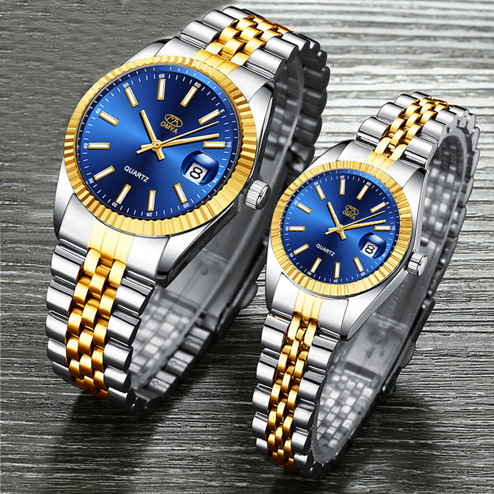 2024 luxury watches for men and woman Top brand watch for couple gold couple watch fashion quartz couple wristwatches for lovers