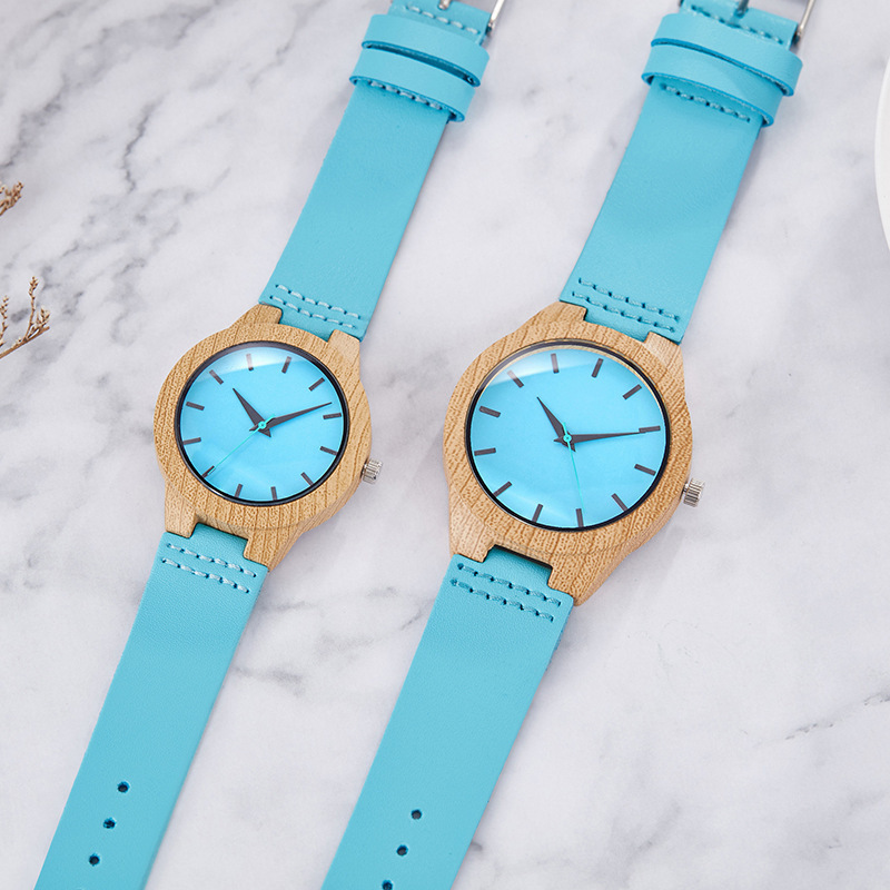 Creative Quartz watches for men and women Fashion couple watch set Blue Dial Hexagon Case watch for couple Valentine's gift