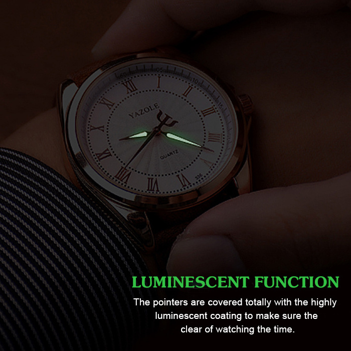 YAZOLE Watch Man Japan Movt Quartz Watches for Men Luminous Classic Watches Men Waterproof Wristwatches reloj para hombre