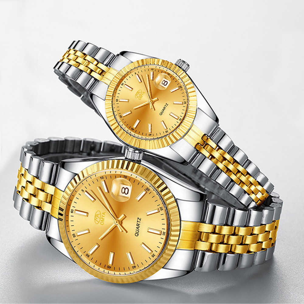 2024 luxury watches for men and woman Top brand watch for couple gold couple watch fashion quartz couple wristwatches for lovers