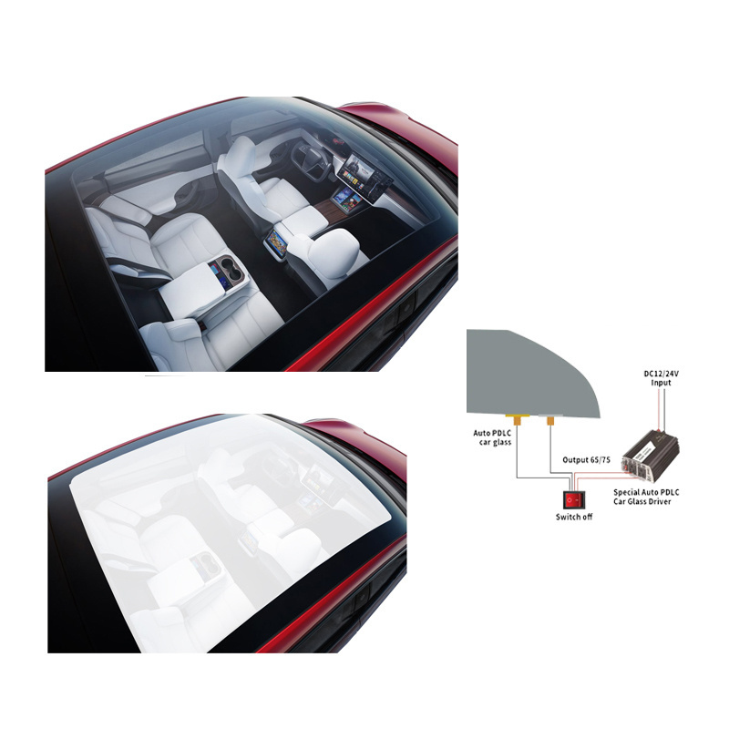 Smart UV and IR proof film Self-Adhesive Electrical Switchable customization PDLC smart film for car glass window