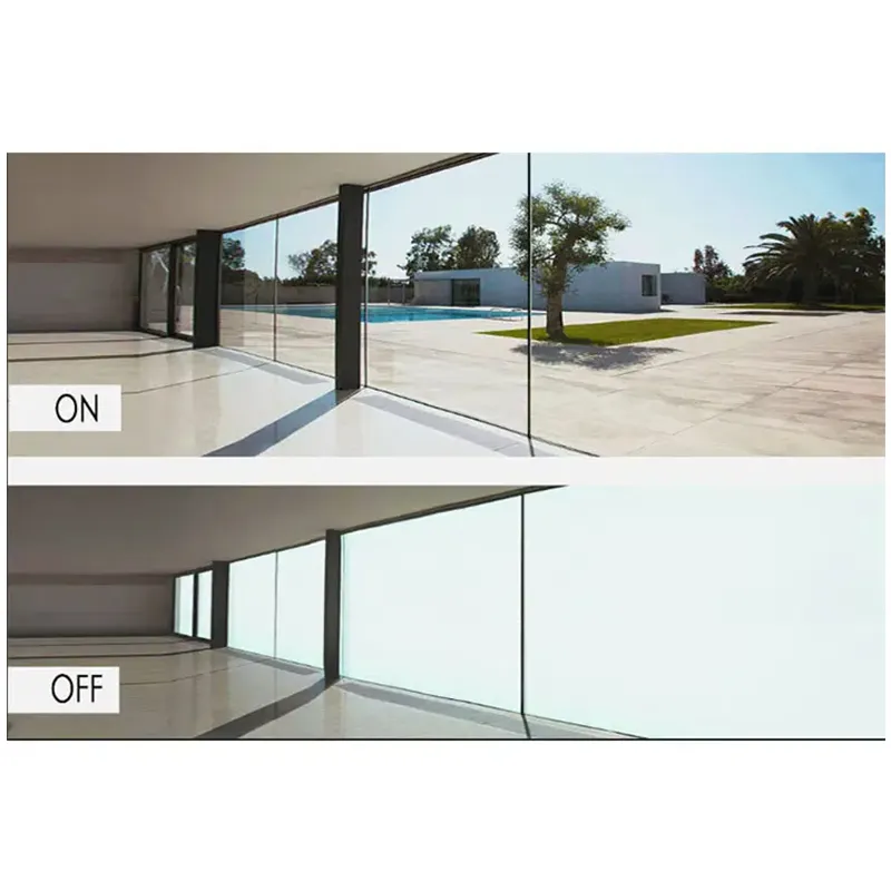 REAL PRICE AB Glues Self Adhesive Dimming Custom Size Color Changing Glass PDLC Switchable Smart Glass Film