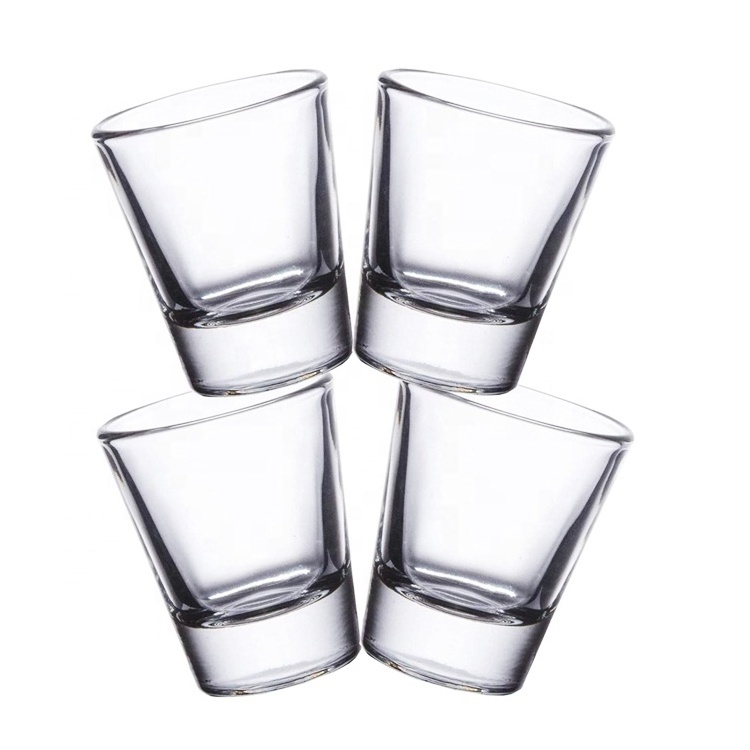 Amazon Hot Selling 2022 Wholesale Machine Made Clear High White Shot Glass Cup Custom Shot Glass