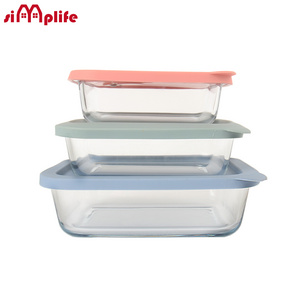 640ml Bpa Free Lunch Box Glass Food Storage Container Tiffin Box