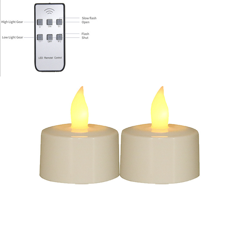 LED  USB rechargeable line 1 for 4 or 1 for 6 Tea Light LED Flameless Candle with Remote Control