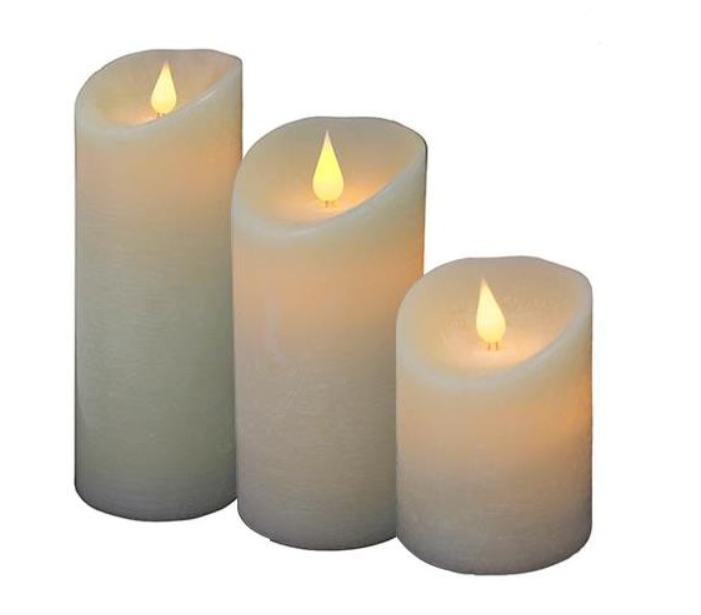 Flameless LED Candles Yellow Pillars Battery Operated with Remote for Parties, Weddings and Decorations