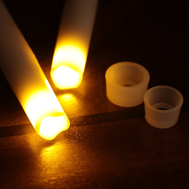 Led Taper Candle Wholesale Candle Pack of 2 Powered with Timer Function Battery Candles Flameless