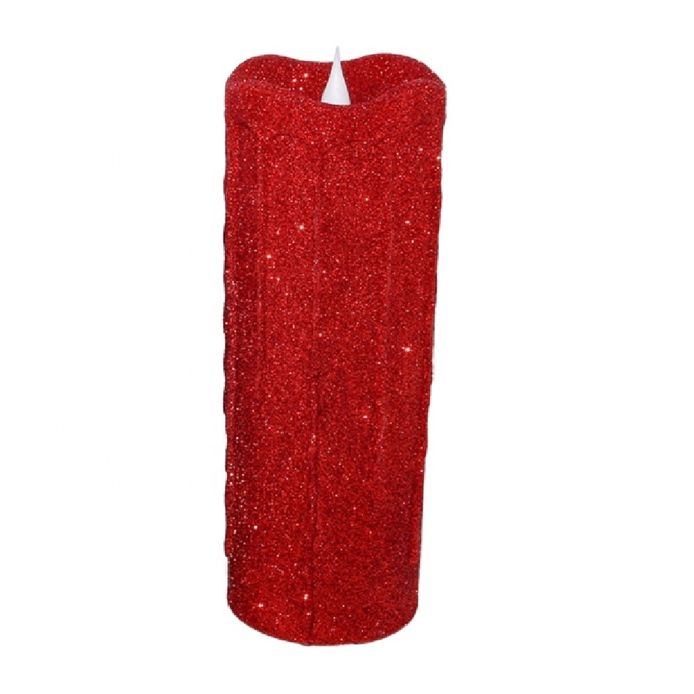 Wedding christmas day Party Favor Glitter LED Battery Candle promotion candle led