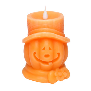 2024  New Arrivals Decorations Led Electronic Pumpkin Atmosphere Decoration Lights Halloween Flameless Flickering Led Candles