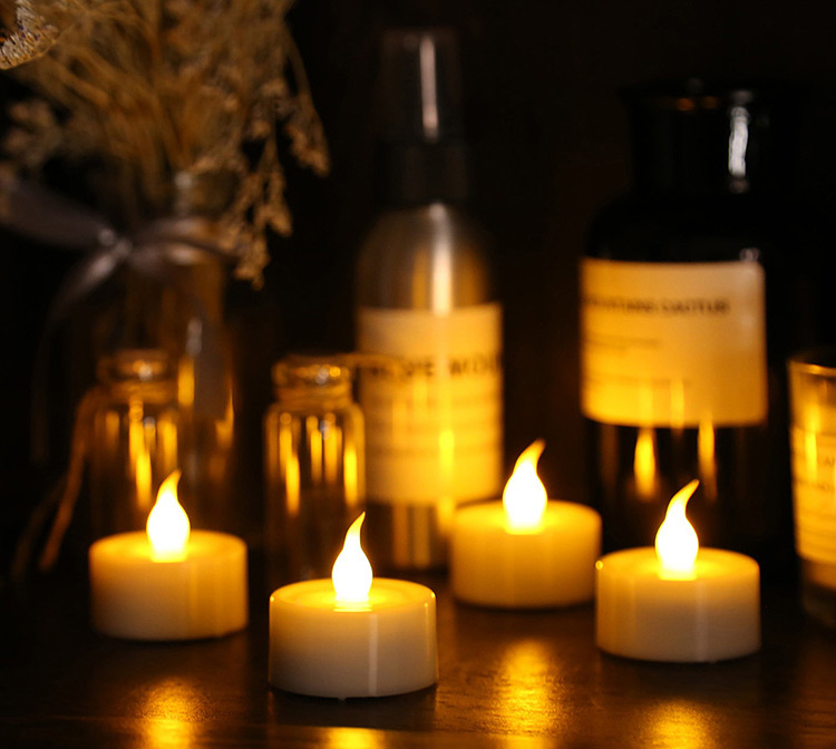 Electric Tealight Candles with Timer and Remote Control Artificial Flameless Led Light Candles