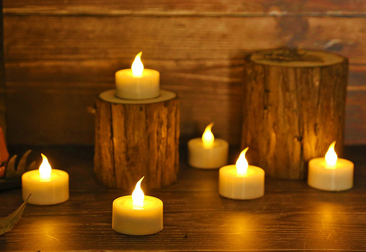 Electric Tealight Candles with Timer and Remote Control Artificial Flameless Led Light Candles