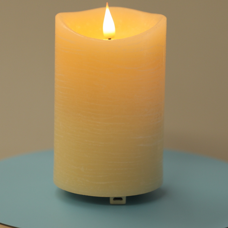 3D moving wicks flameless led candles with timer power by 2C battery with remote control 2/4/6/8 hours timer