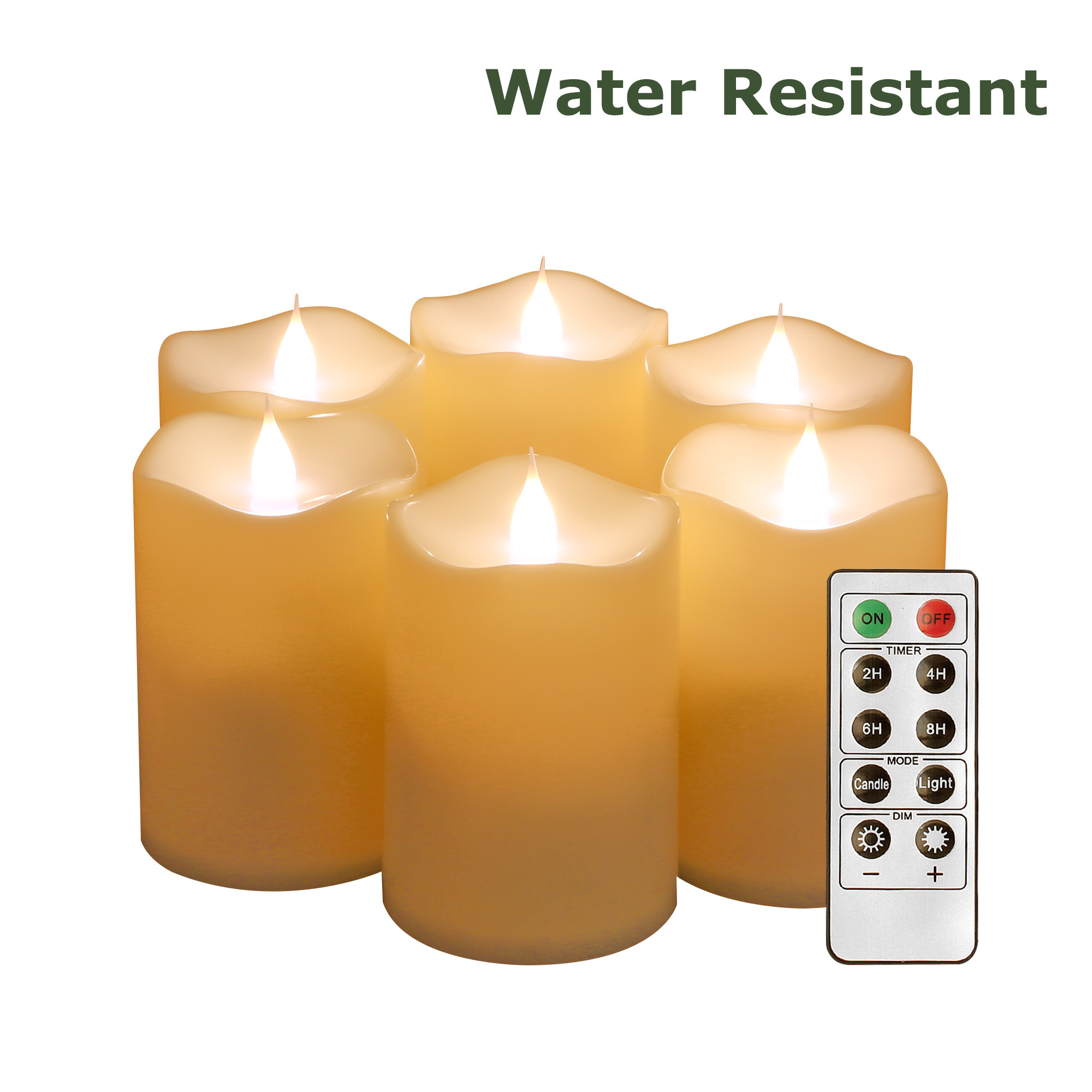 Christmas Rechargeable Mini Electric dimmable flicker tealight led flameless wax candle light led candle