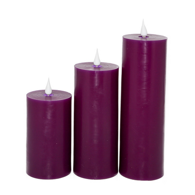 Flameless Candles Battery Operated Pillar Real Wax Flickering Electric LED Candle with Remote Control