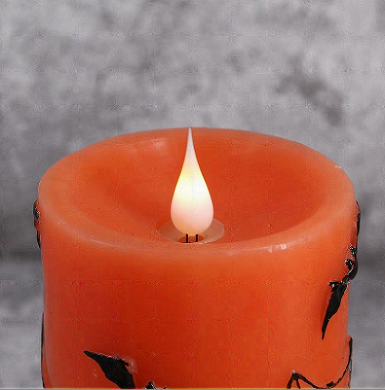 Personalized LED candle on off led candle with timer for halloween decoration Flameless flickering paraffin wax candles