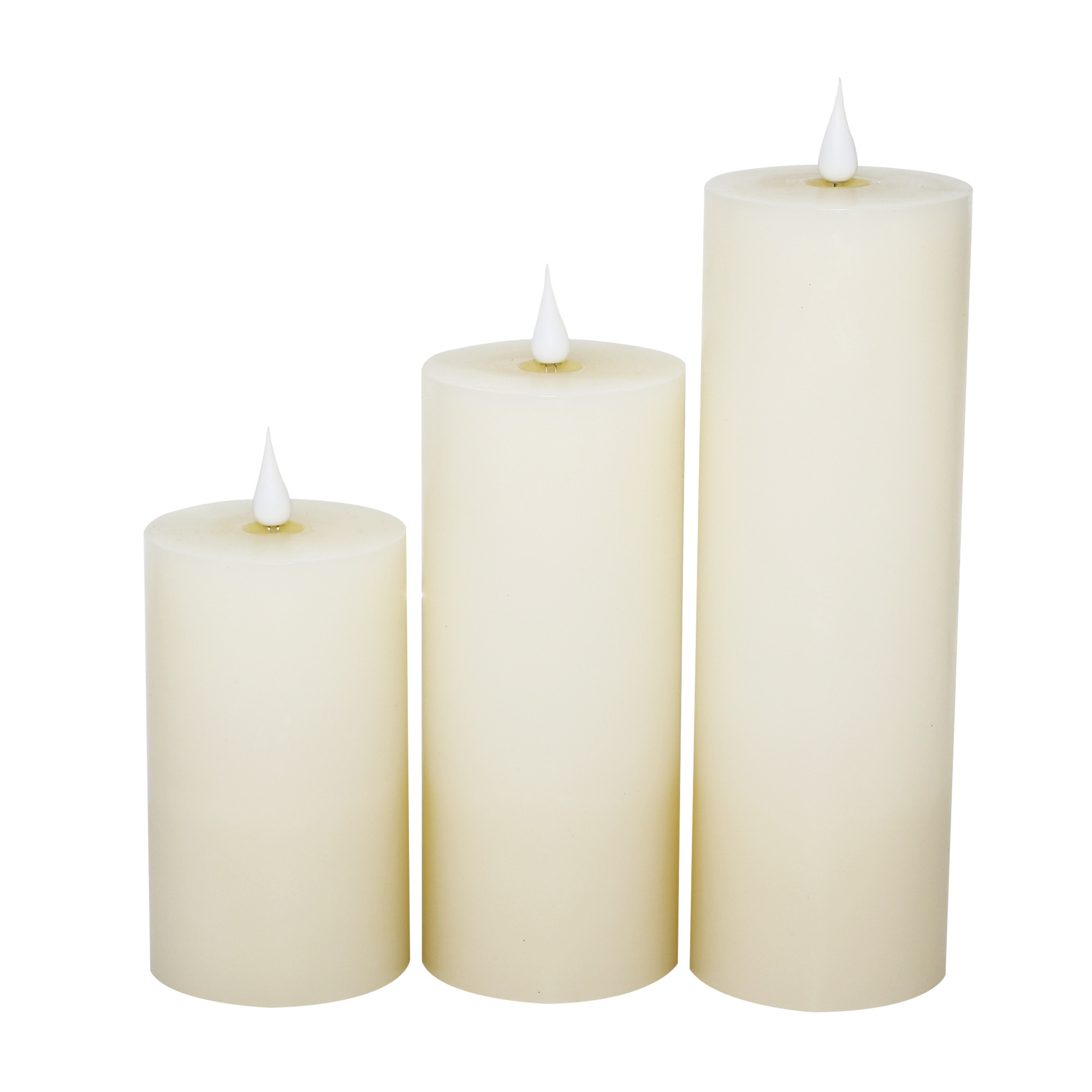 Flameless Candles Battery Operated Pillar Real Wax Flickering Electric LED Candle with Remote Control