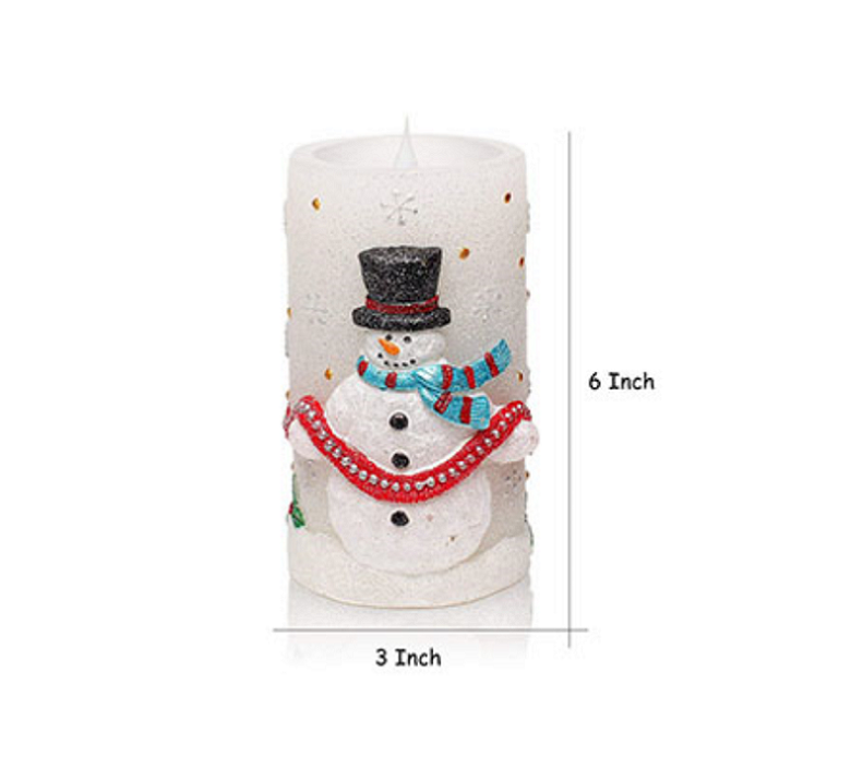 Colour change as they burn holiday Battery operated pillar light activate magic Christmas LED candles home decoration