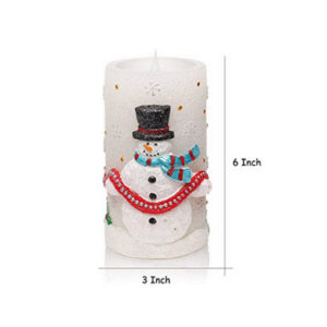 Colour change as they burn holiday Battery operated pillar light activate magic Christmas LED candles home decoration