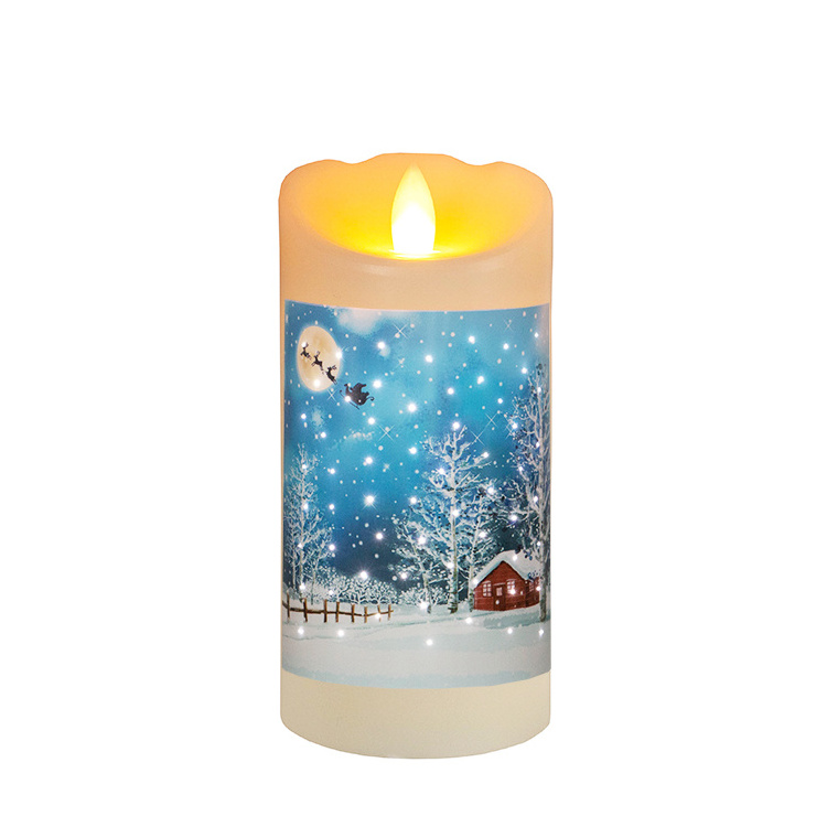 Fiber Optic LED Flameless Candle Flickering LED Flame LED Candles with Timer  Battery Operated Candles with Realistic