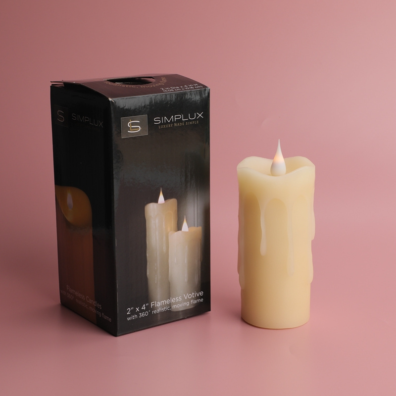 Simplux Paraffin wax candle lighting long burning time wax votive Led candle home decoration