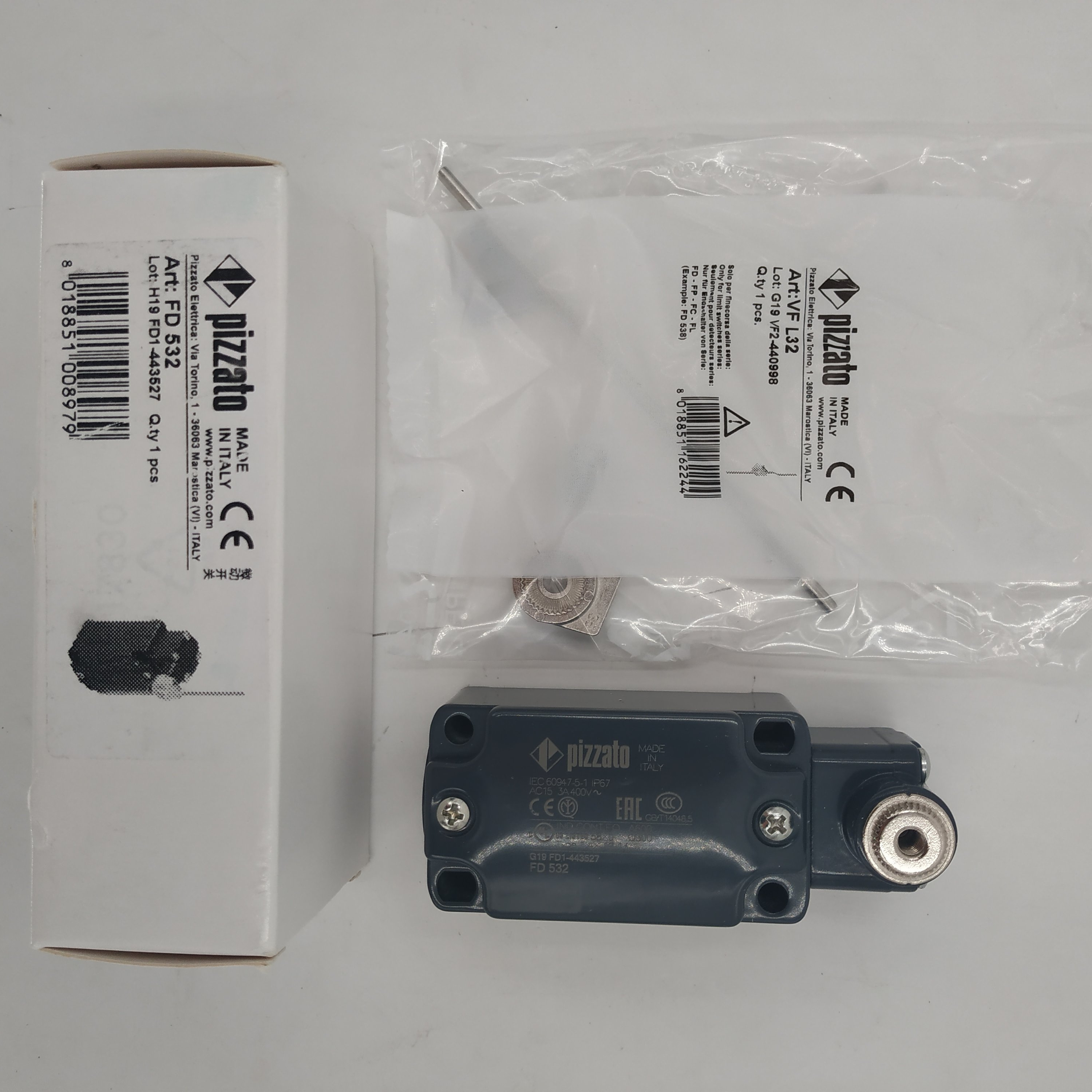 pizzato limit switch original new made in Italy Pizzato safety Position switch with adjustable round rod lever switch FD-532