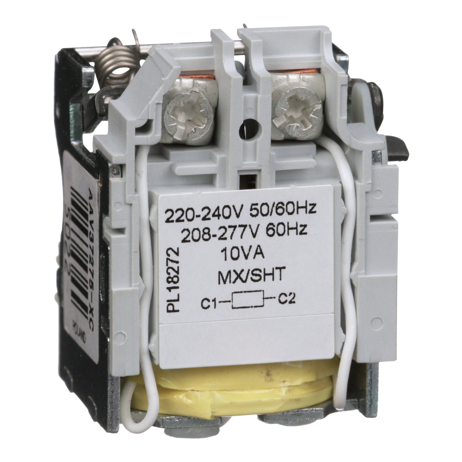 Circuit breaker accessory PowerPacT Shunt Trip (MX) and Undervoltage Trip (MN)  S29385 S29386 S29387 S29388 S29389 S29390