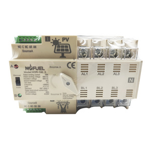 NOFUEL PV Solar Automatic Transfer Switch 4P 100A 220V Solar To Grid Dual Power solar dc breaker solar dc to ac converter